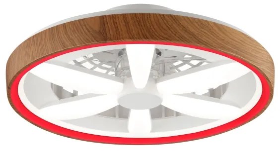 Ventilator LED RGBW dimabil de tavan GAIANO LED/24W/230V + telecomandă