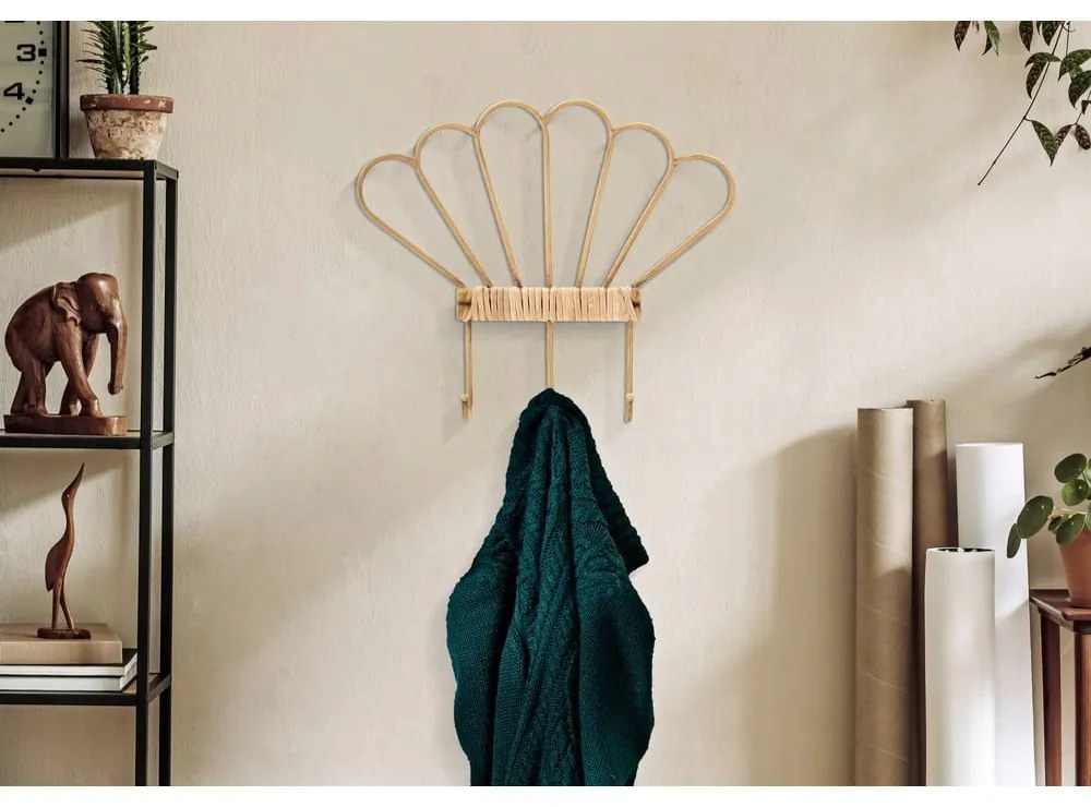 Cuier de perete în culoare naturală din metal Panama – Mauro Ferretti