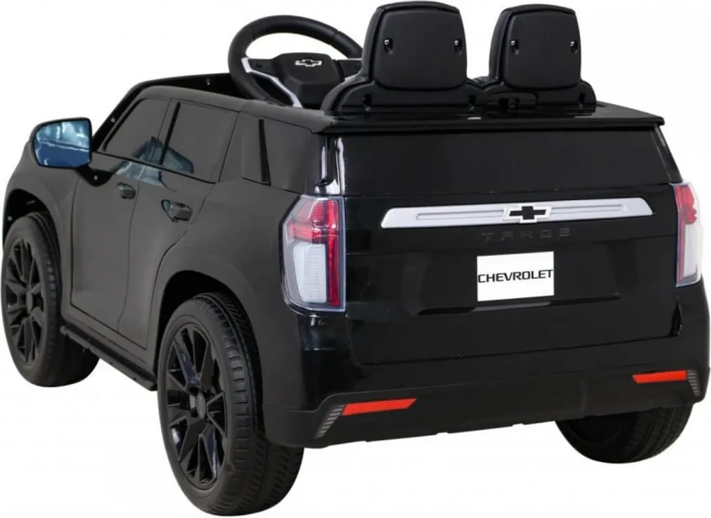 Masinuta Electrica cu acumulator pentru copii NOVOKIDS™ Chevrolet Tahoe SUV, Roti din Cauciuc EVA, Max 25 kg , Usi cu deschidere , 3 Viteze, Lungime