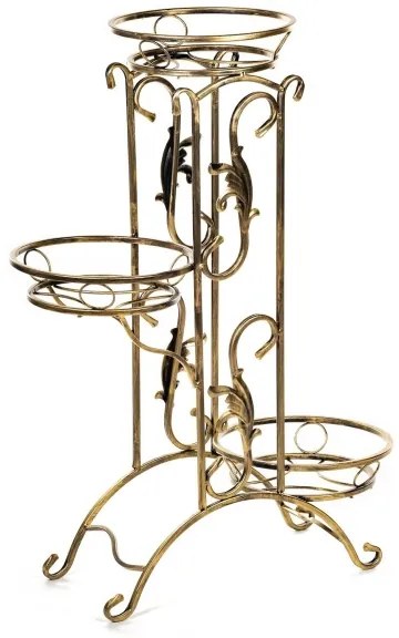 Suport de flori 90x65 cm auriu