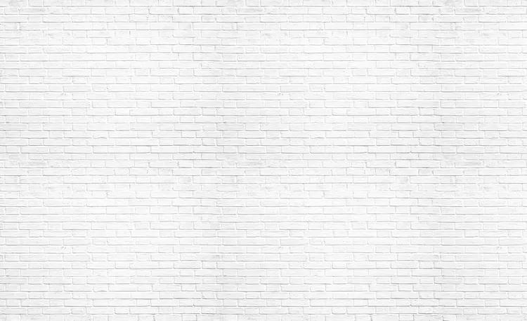 Brick Wall White Fototapet, (104 x 70.5 cm)