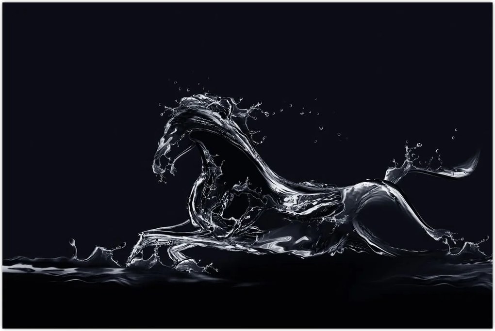 Tablou - Cal și apă (90x60 cm)