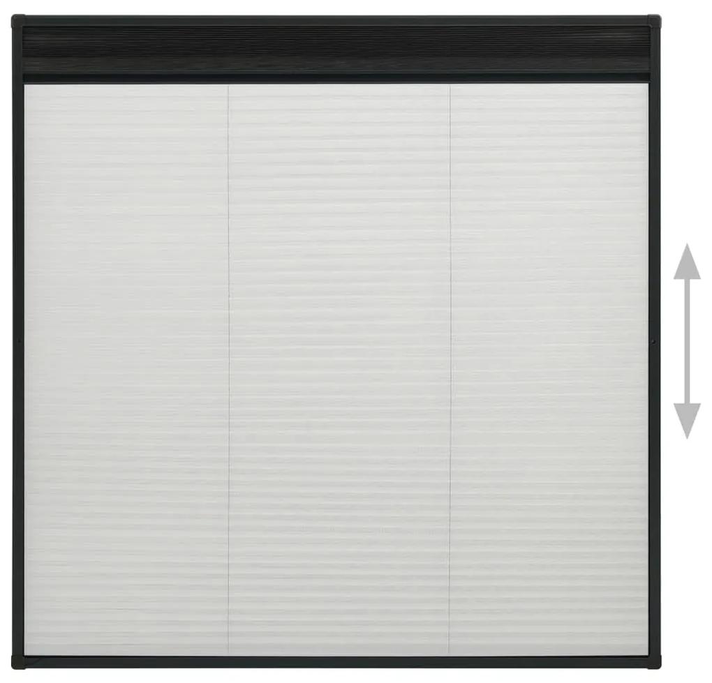 Ecran insecte pentru ferestre, antracit, 120x120 cm, aluminiu Antracit, 120 x 120 cm
