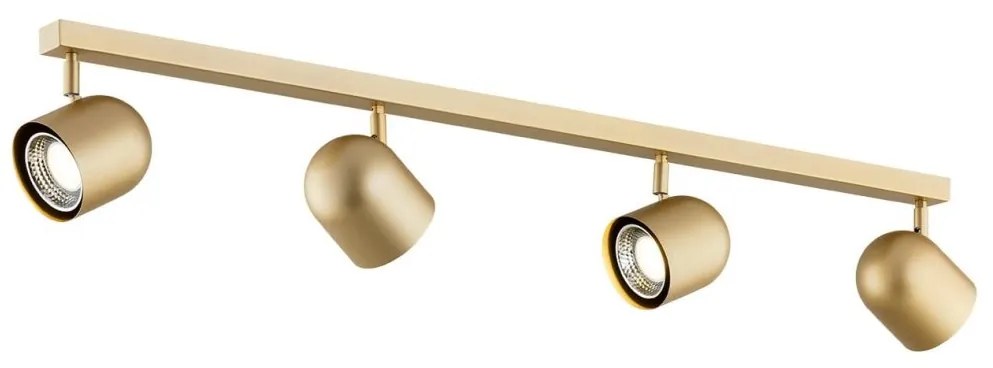 Plafoniera cu 4 spoturi design modern Isola auriu