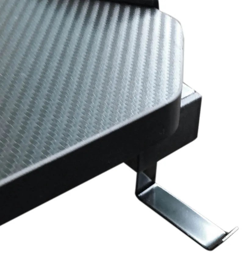 Masa profesionala gaming cu acoperire fibra de carbon, iluminat LED