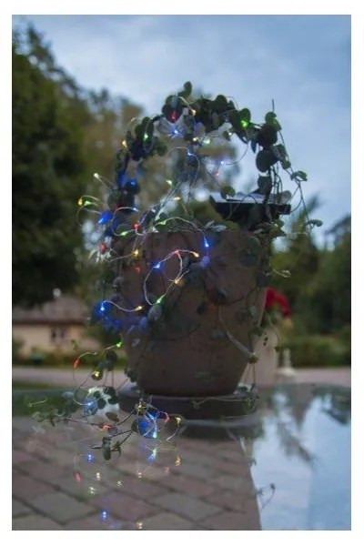 Șirag luminos solar de exterior LED Star Trading Dew Drop, 50 becuri, lungime 5 m