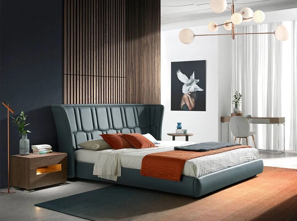 Masuta/ Noptiera eleganta design modern cu iluminat LED AC 7065-MB1709NS