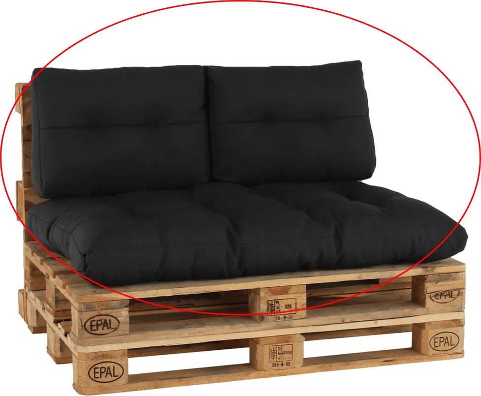Perne pentru mobilier din paleţi, gri închis, ARYO