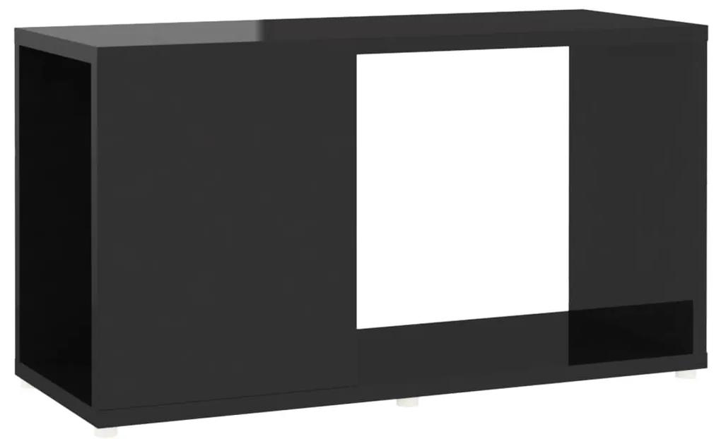 Comoda TV, negru extralucios, 60x24x32 cm, PAL 1, negru foarte lucios
