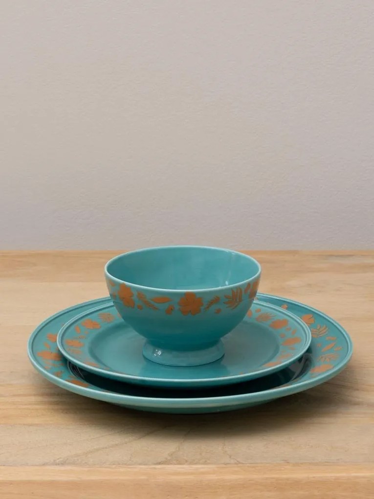 Farfurie din ceramica, D21cm, Flower