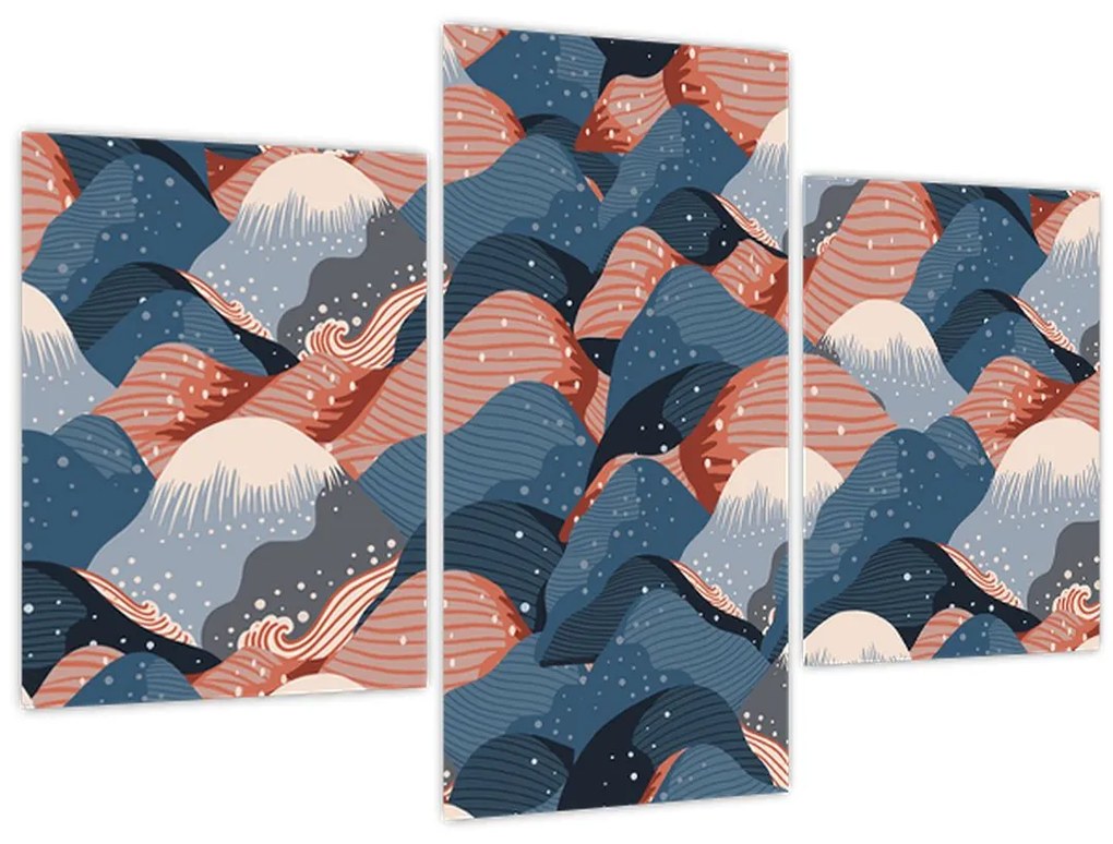 Tablou - Valuri și dealuri (90x60 cm)