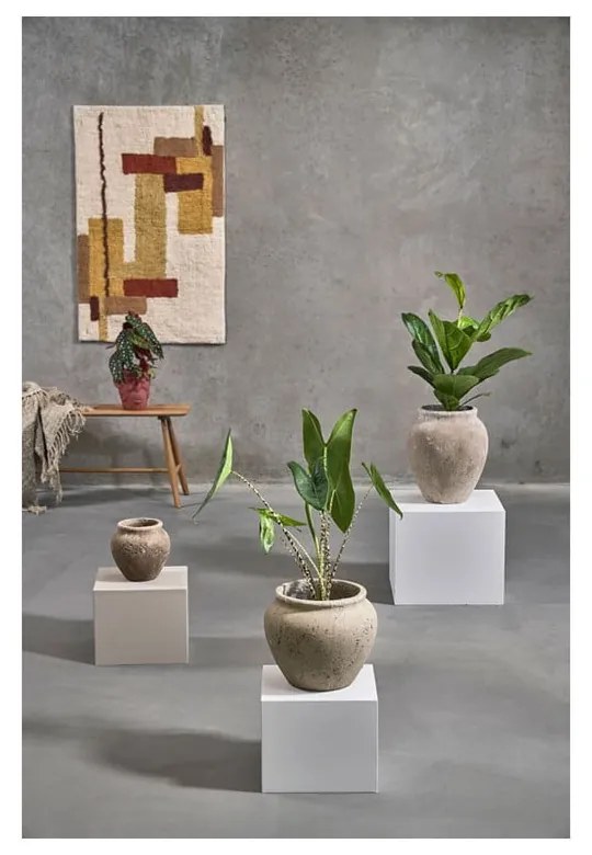 Ghiveci Villa Collection Calbe, înălțime 22,5 cm, roșu