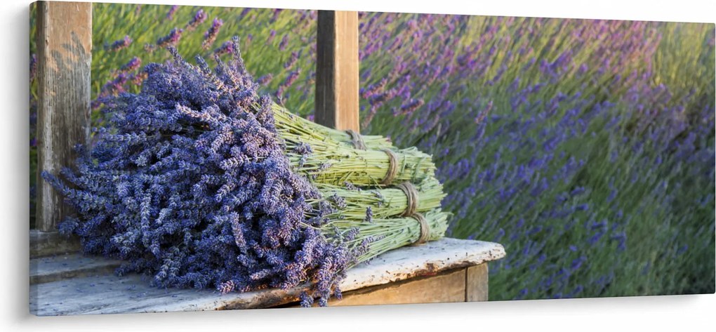 Tablou - Buchețele de lavandă (120x50 cm)