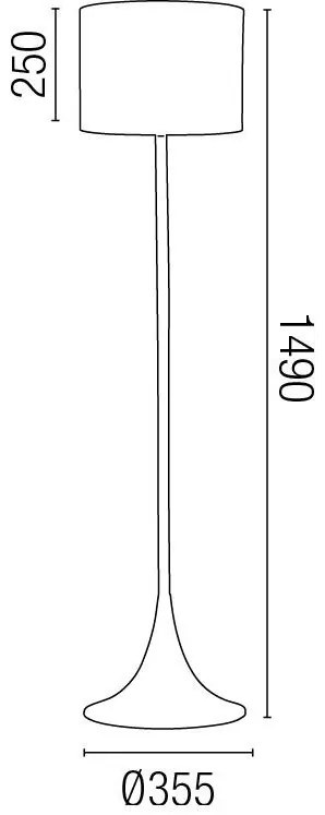Lampadar, lampa de podea Black 29764