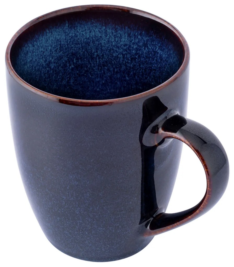 Altom Cană ceramică Reactive Navy Blue 350 ml