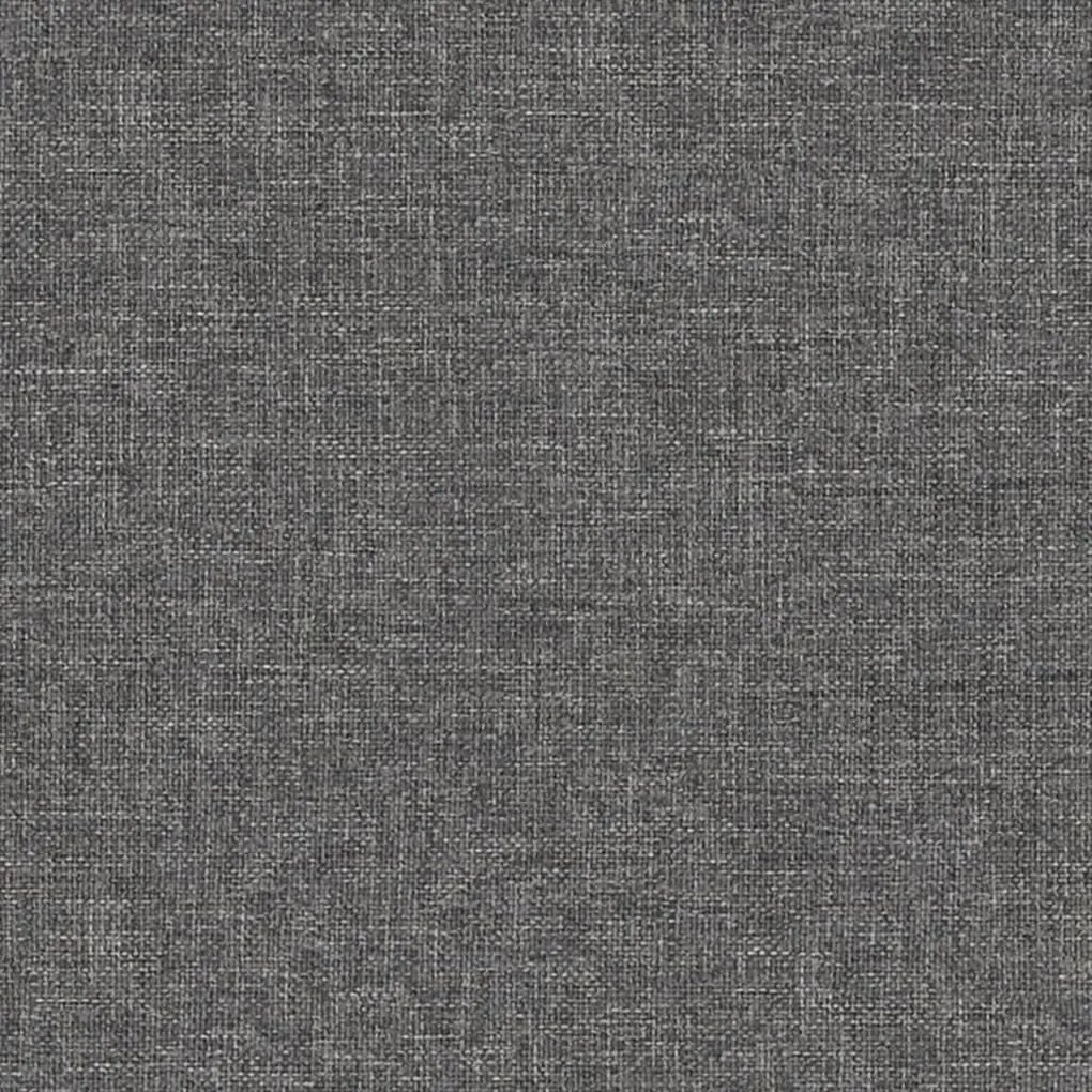 Taburet, gri deschis, 60x60x39 cm, textil si piele ecologica Gri deschis si maro