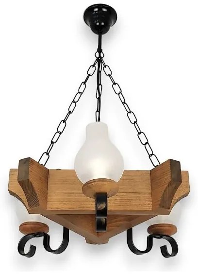 Lustră pe lanț Brilagi QUEEN 3xE14/40W/230V fag