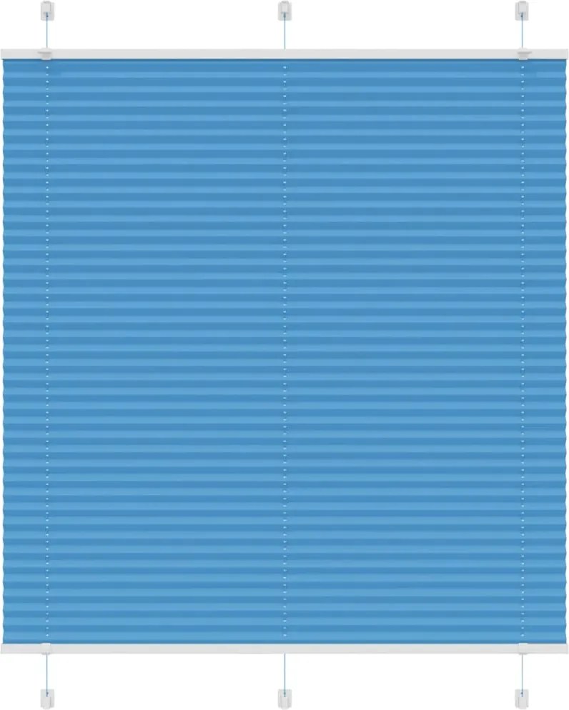 vidaXL Jaluzea plisată Albastru 120x150 cm Lățime țesătură 119,4 cm