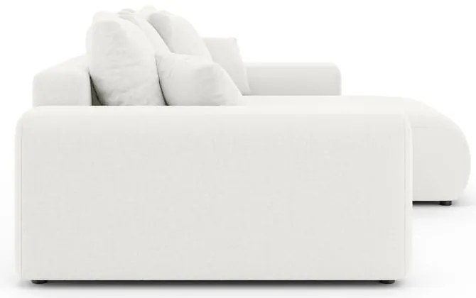 Colțar alb extensibil/cu spațiu de depozitare (cu colț variabil) Luma – Ropez