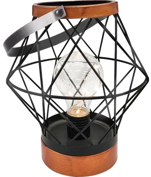 Lampă LED decorativă de masă Solight WO3105 LED/3xAA negru/cupru