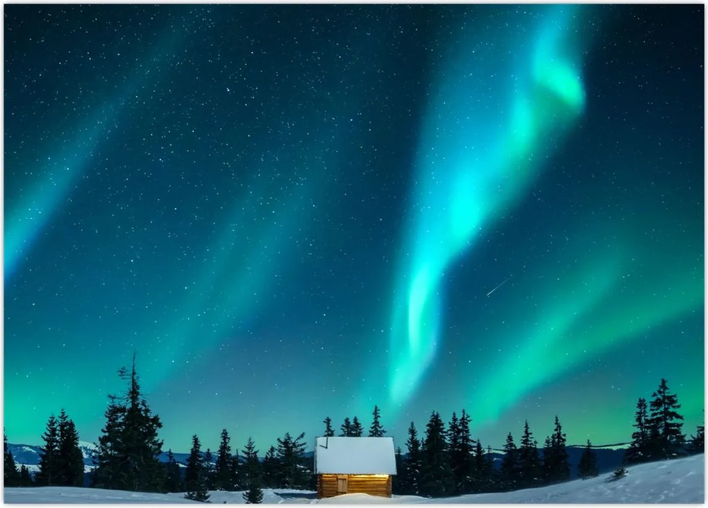 Tablou - Aurora Boreală (70x50 cm)