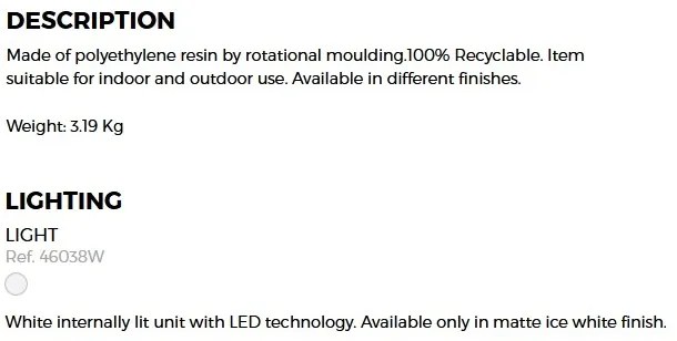 CORP DE ILUMINAT LED DECORATIV THE SECOND LIGHT 38cm