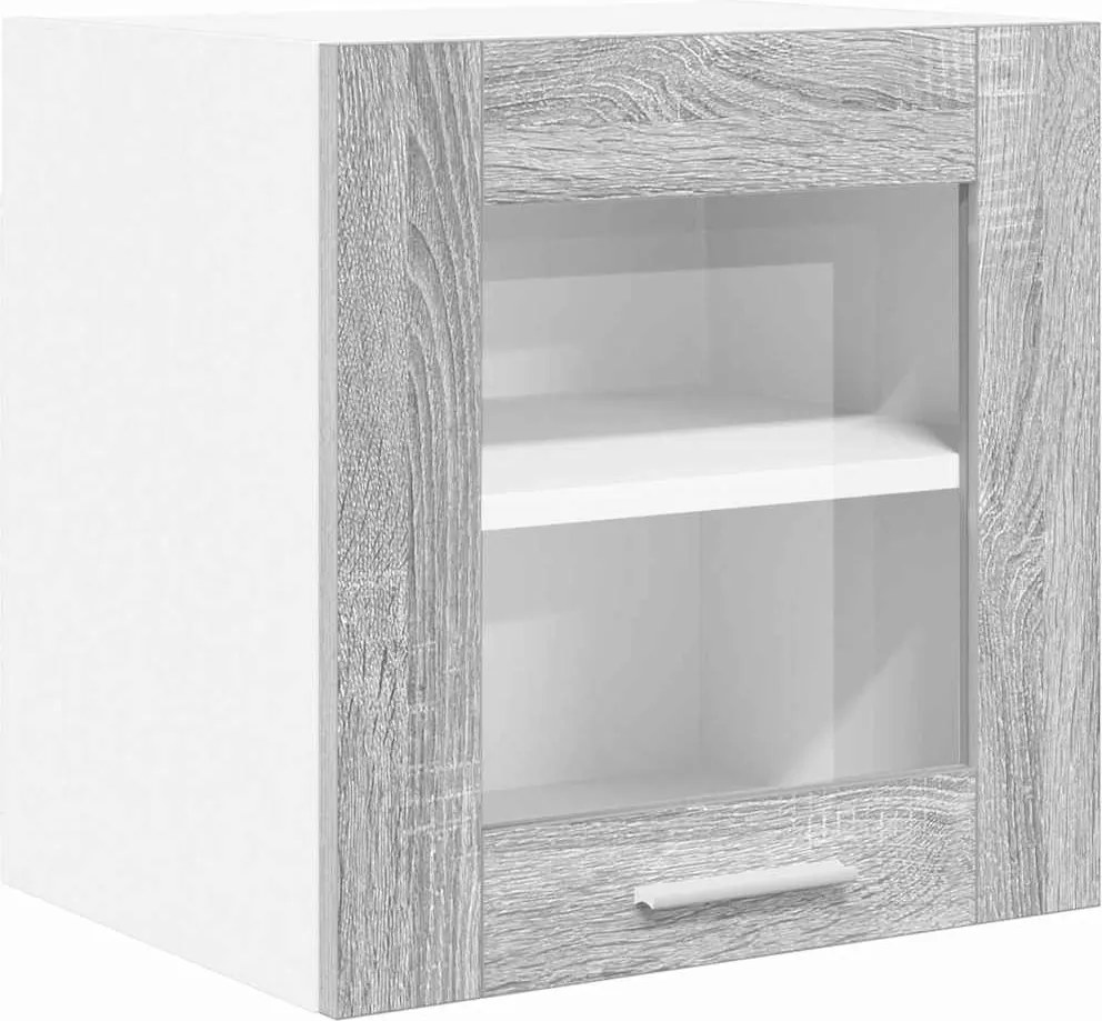 vidaXL Dulap suspendat cu ușă Gri Sonoma 40 x 31 x 40 cm Lemn compozit