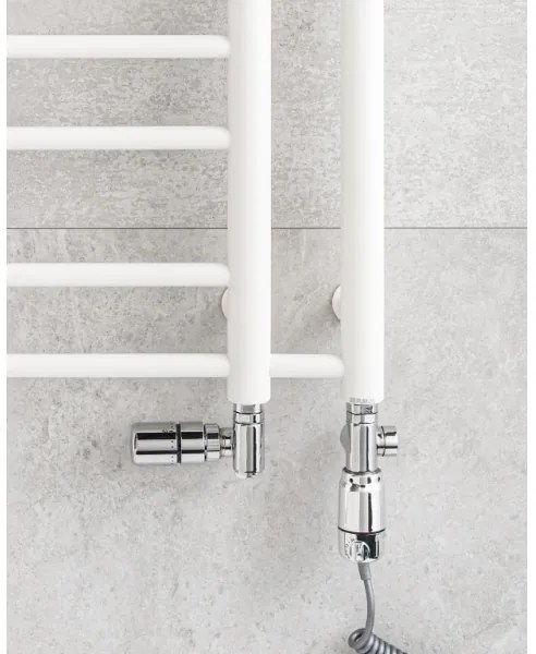 P.M.H. T2W-L - Radiator de baie tip scară THEIA, 352 W, 154 cm, stânga/alb
