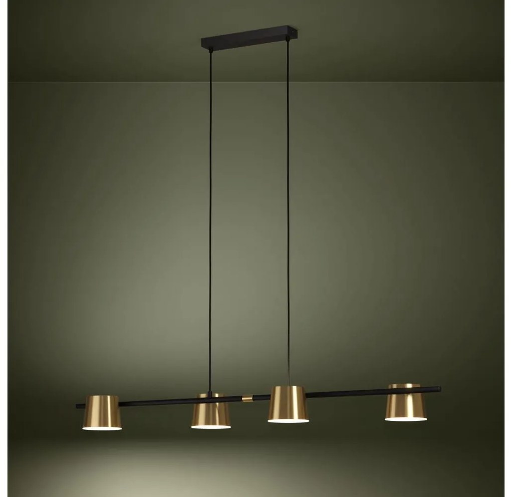 Lustră LED pe cablu Eglo 39985 ALTAMIRA 4xGU10/4,6W/230V 3000K auriu