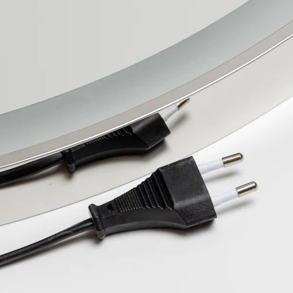 Brilagi-LED Oglindă încălzită, dimmabilă, cu iluminare LED, profil aluminiu PRO, 18W/230V, Ø 60 cm, IP44, crom lucios