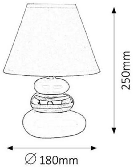 Rabalux 4948 - Lampa de masa SALEM 1xE14/40W/230V