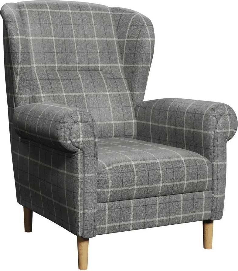 Fotoliu gri wing Swan – Ropez