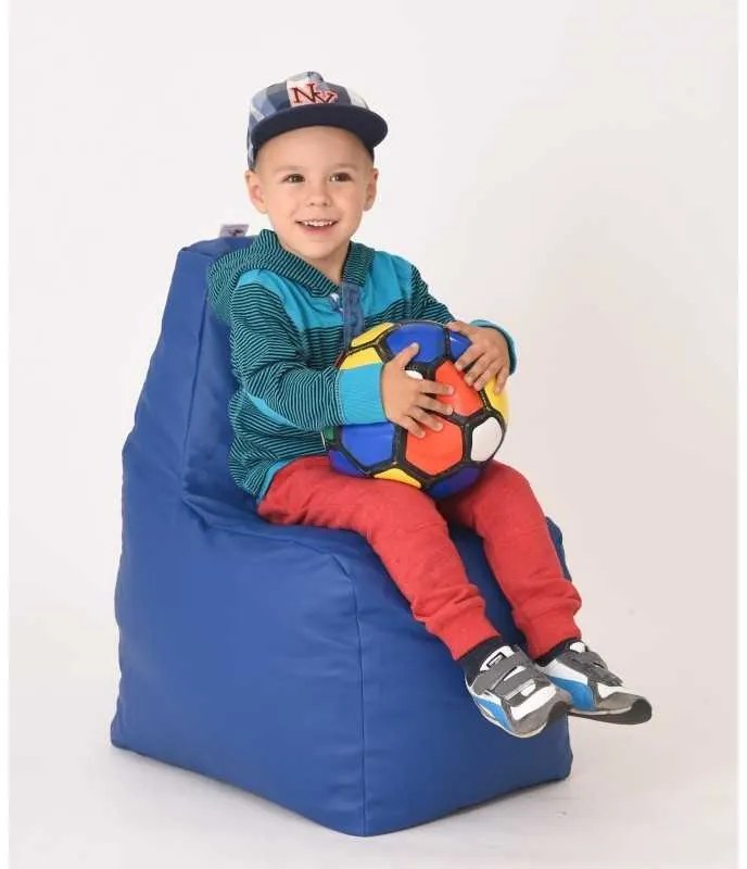 Fotoliu tip Scaun Sunlounger Junior, Material Piele Ecologica - Blue