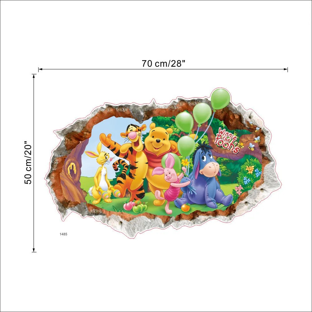 Autocolant de perete "Winnie the Pooh" 50x70 cm