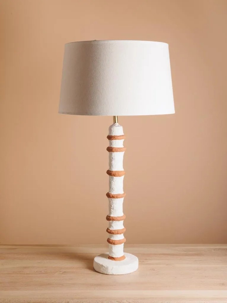 Lampa de masa, cu abajur din hartie mache, Mercadal