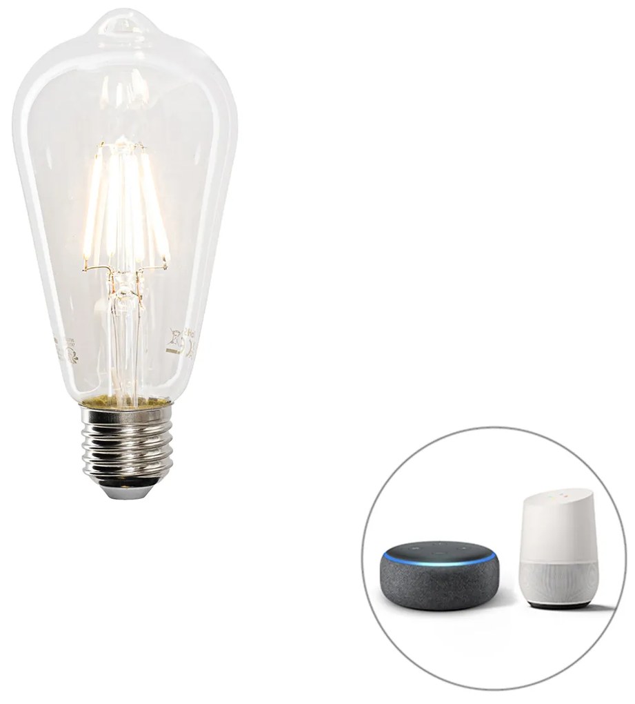 Lampă LED Smart E27 reglabilă în Kelvin ST64 4,5W 470 lm 1800-4000K
