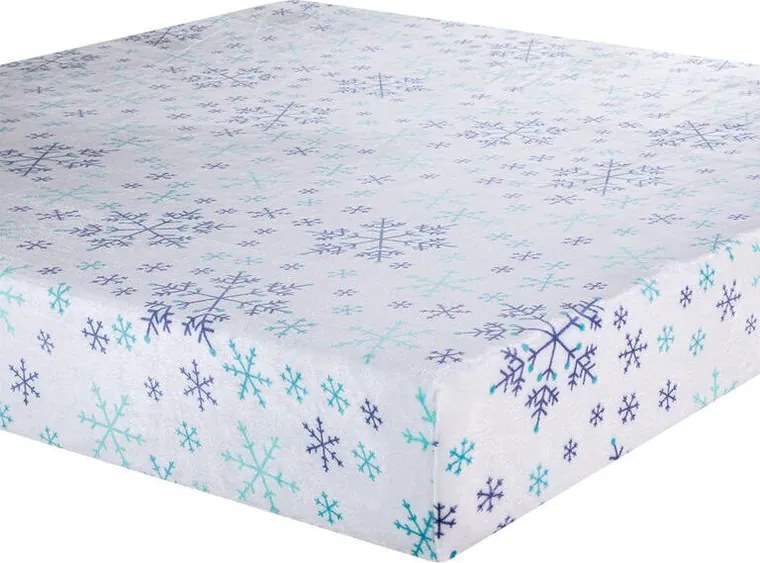 decoDoma Cearceaf cu elastic din micropluș FULGI 90 x 200 cm