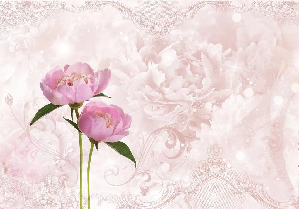Fototapet - Bujor - roz (152,5x104 cm), în 8 de alte dimensiuni noi