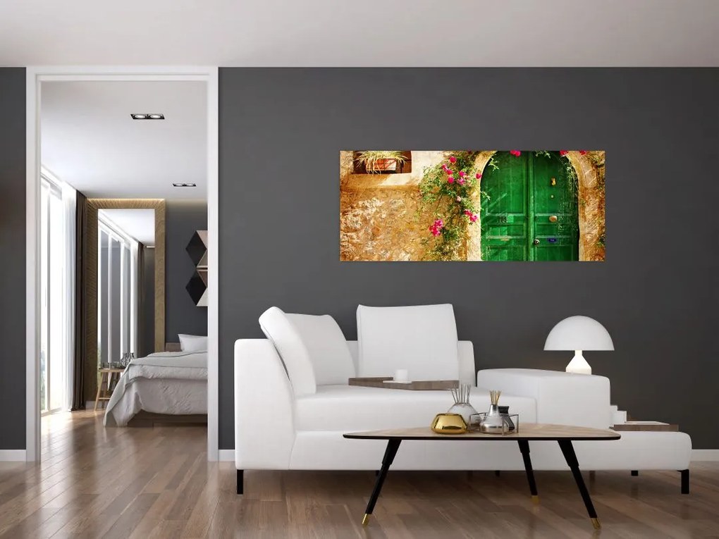 Tablou - Ușă veche (120x50 cm)