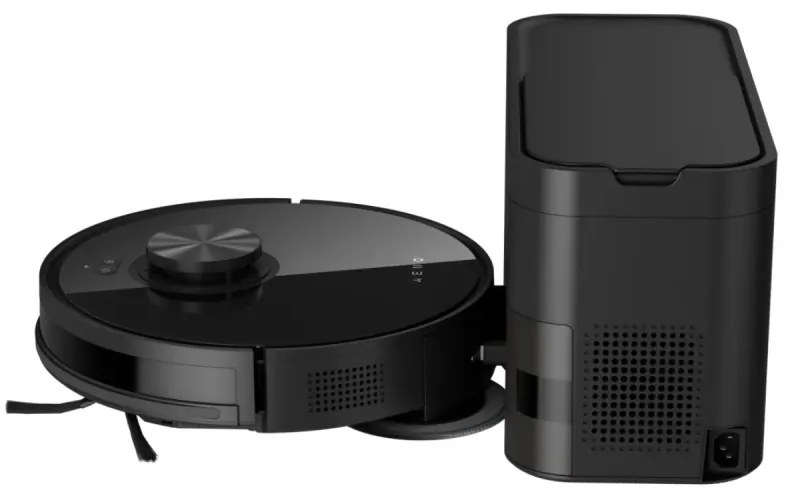 Aspirator robotic AENO ARC0005S, 4000Pa, 3000 mAh, 120 m2, Mapare, Wi-Fi, Comenzi vocale, Autonomie până la 120 min, Negru