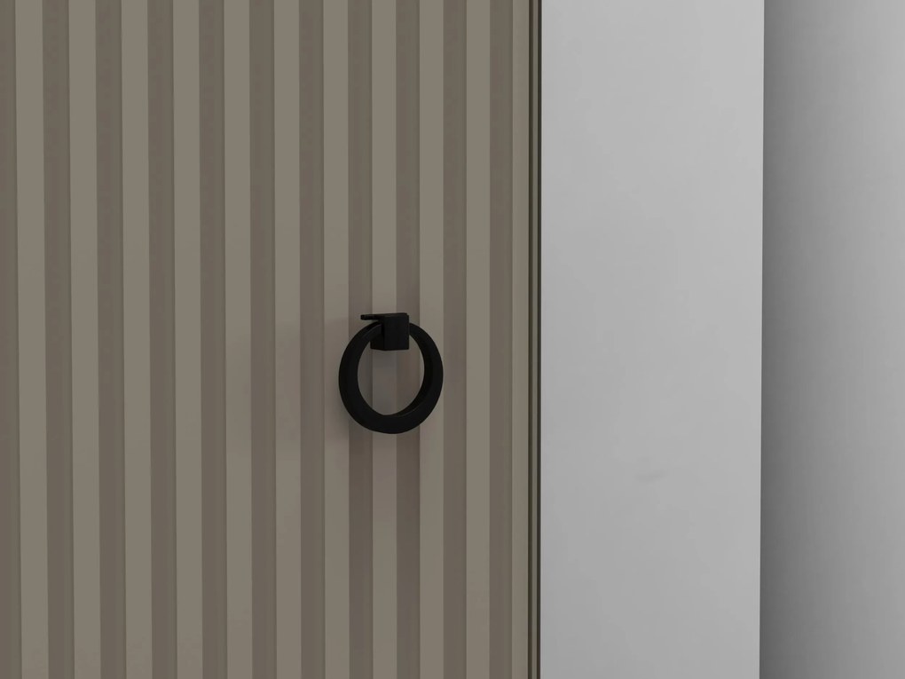 Dulap de haine Demandaron 3 (taupe + stejar silverjack). 1116805