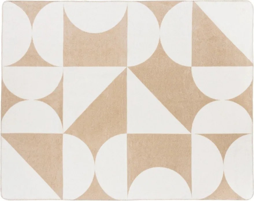 Pătură bej/crem 150x200 cm Tul – noo.ma