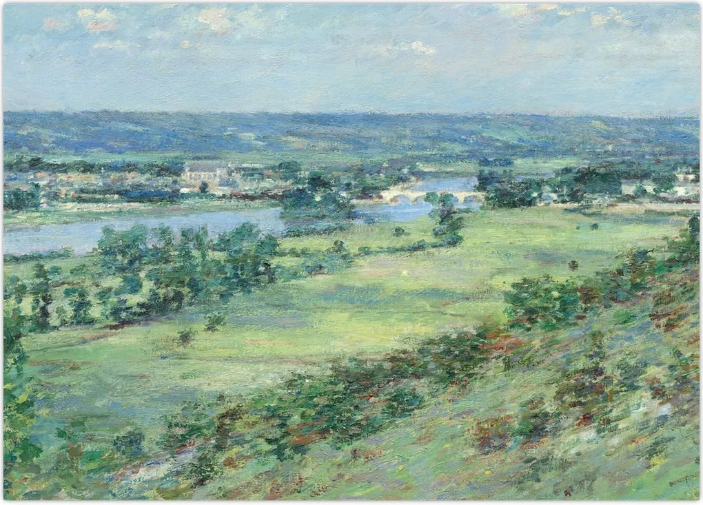 Tablou - Theodore Robinson, The Valley of the Seine, From the Hills of Giverny, reproducere (70x50 cm)