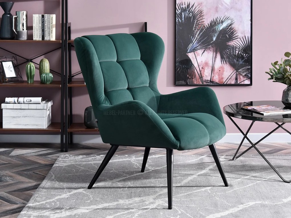 Fotoliu Kikino (verde + negru). Promo -25%. 1110129