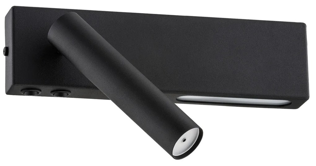 Aplica LED moderna pentru noptiera dormitor JASPER negru