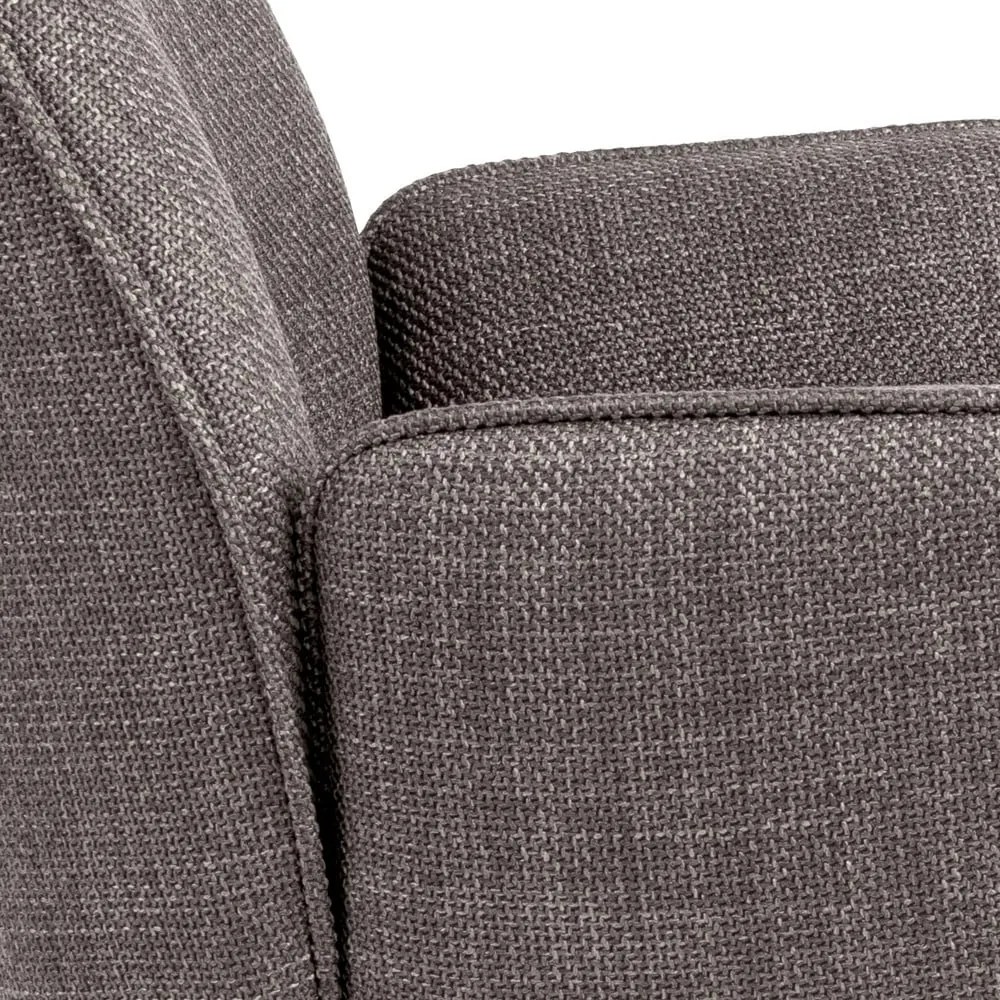 Set de scaune de sufragerie gri deschis cu cotiere 2 buc. tapițat Glenda – Actona