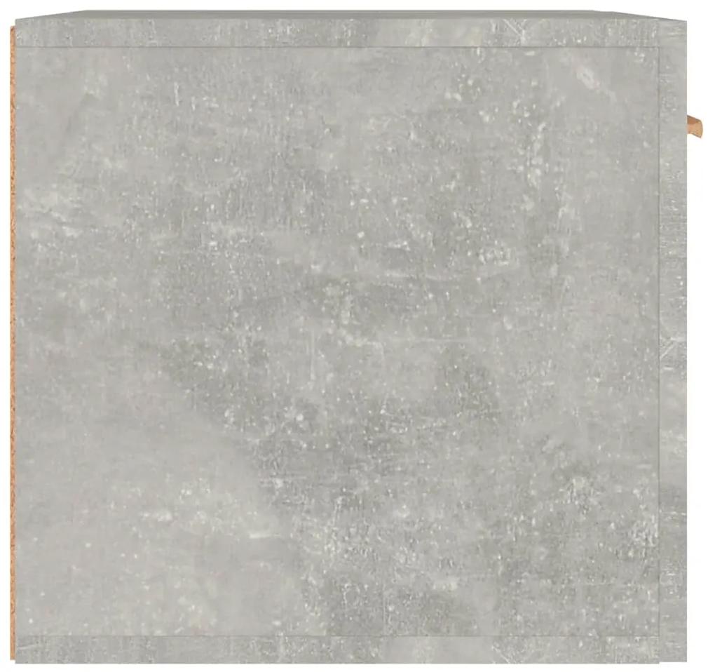 Dulap de perete, gri beton, 60x36,5x35 cm, lemn prelucrat 1, Gri beton