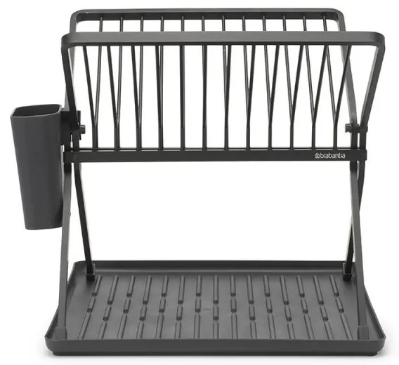 Uscator de vase pliabil Brabantia SinkSide 1004153, Suport pentru ustensile, Rezistent la coroziune, Gri inchis