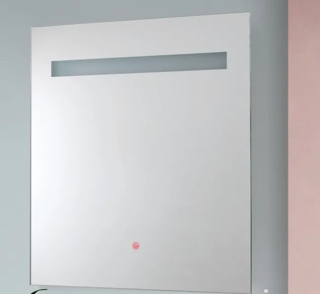 Oglinda baie cu iluminat LED dimabil, protectie IP44 Fame 60x65cm