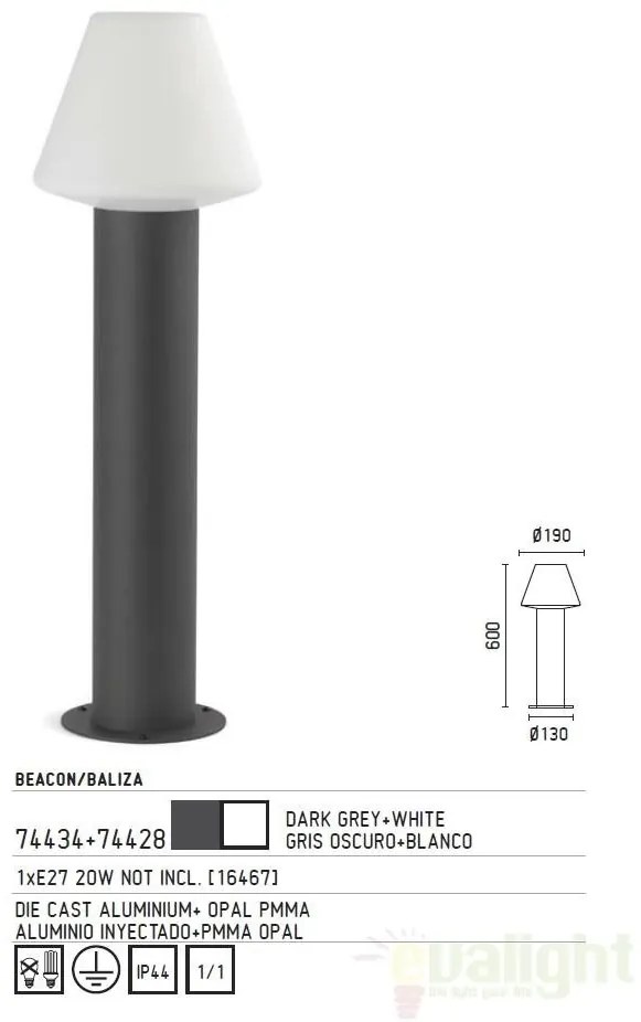 Stalp exterior 74434+glob 74428 Mistu
